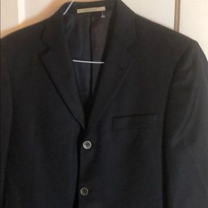 Vintage Burberry London Wool Blazer Men’s Size 40R Navy Blue Career Wear